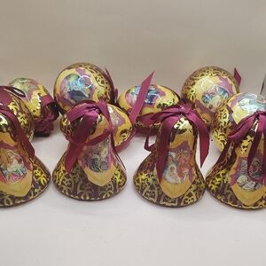 Return Of Magi Nativity Paper Mache Ornaments Set of 12